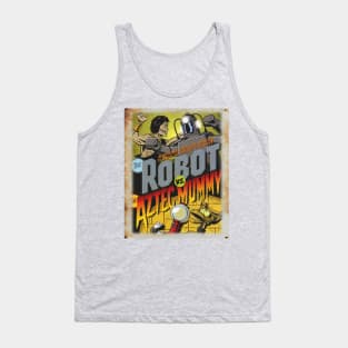 Mystery Science Rusty Barn Sign 3000 - The Robot vs Aztec Mummy Tank Top